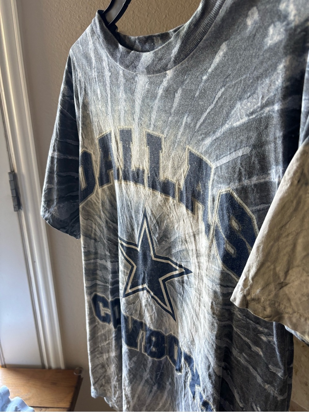 Dallas Cowboys Tie-Dye Spider Wash Tee - Size L